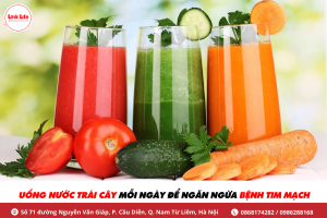 UỐNG NƯỚC ÉP TRÁI CÂY MỖI NGÀY NGĂN NGỪA BỆNH TIM MẠCH