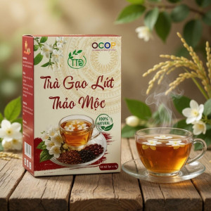 Trà gạo lứt thảo mộc